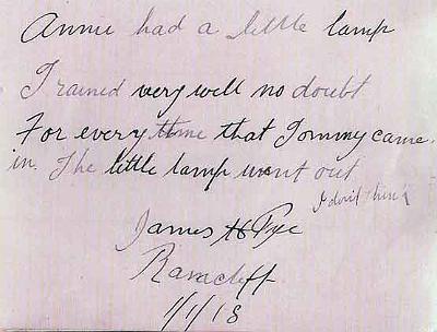 29.jpg - James H PYE = James Harvey Pye born 30 March 1891 in
Geraldine. Married Margaret Thomas in 1919