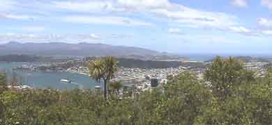 Another panorama of Wellington Harbour taken from  ZLW on Tinakori Hill
