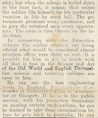 page one column 2 from the front page of THE DIGGER